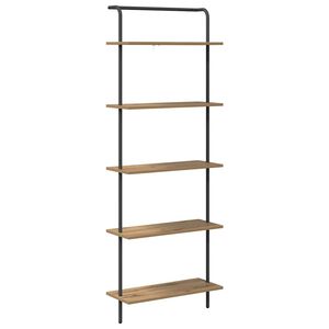 vidaXL Hyllsystem 5 niv&aring;er 60 x 24 x 168 cm Konstruerat tr&auml; Artisan Ek