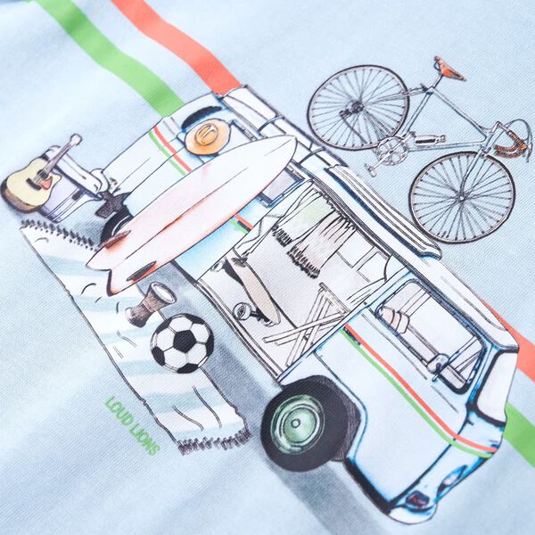 T-shirt för barn ljusblå 104