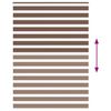vidaXL Rullgardin zebra brun 160x230 cm tyg bredd 155,9 cm polyester