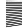 vidaXL Rullgardin zebra svart 155x200 cm tyg bredd 150,9 cm polyester