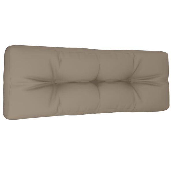vidaXL Palldyna taupe 120x40x12 cm tyg