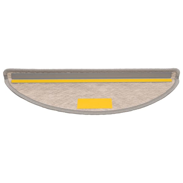 vidaXL Trappmattor självhäftande sisal-look 30 st 56x17x3 cm platina