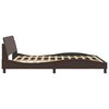 vidaXL Bed Frame "Dover" Brown 160x200 cm Faux Leather