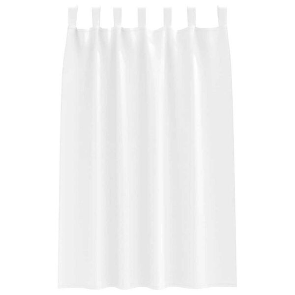 vidaXL M&ouml;rkl&auml;ggningsgardiner med Ringar 2 pcs Ren Vit 175 x 140 cm