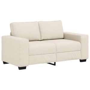 vidaXL | Soffa | med kudde med kudde Beige 160 x 77 x 82 cm Linne