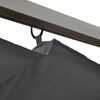 vidaXL Pergola med infällbart tak antracit 3x3 m stål 180 g/m²
