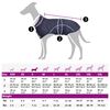 vidaXL Regnrock för hundar med reflexer polyester marinblå S
