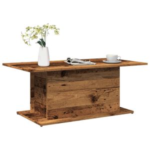 vidaXL Soffbord &aring;ldrat tr&auml; 102x55,5x40 cm konstruerat tr&auml;