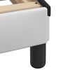 vidaXL Bed Frame with LED without Mattress "Zadar" White and Black 80x200 cm