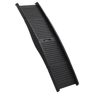 vidaXL Hopf&auml;llbar hundramp svart 153x40x12,5 cm plast