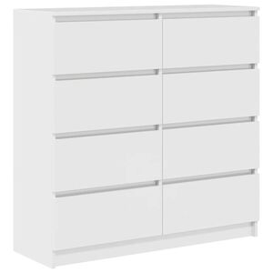 vidaXL Sk&auml;nk vit 100x35x99 cm konstruerat tr&auml;