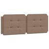 vidaXL Bed Frame without Mattress "Zadar" Cappuccino 140x190 cm Faux Leather
