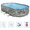 Bestway Poolset Comfort Jet Series oval 610x366x122 cm