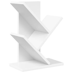 vidaXL Tr&auml; Bokhylla 3-Tier 30 x 18 x 40 cm Konstruerat tr&auml; Vit