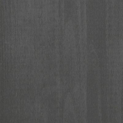 vidaXL Cd-hylla HAMAR mörkgrå 45x18x100 cm massiv furu