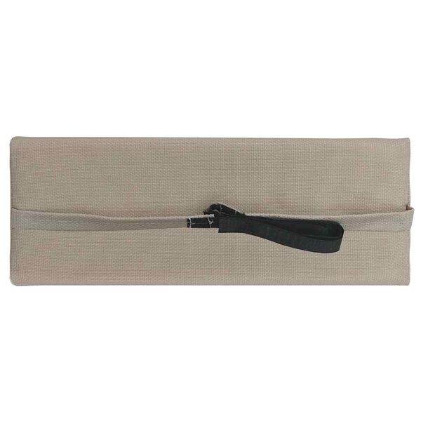 vidaXL Nackstöd till solstol taupe 40x7,5x15 cm textilene