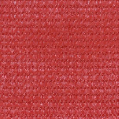 vidaXL Balkongskärm röd 75x600 cm HDPE