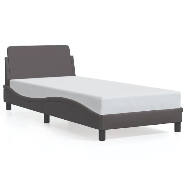 vidaXL Bed Frame "Dover" Grey 80x200 cm Faux Leather