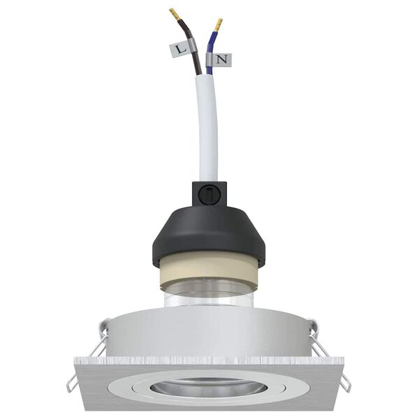 vidaXL Spotlight 12 pcs Silver 9 x 9 x 2 cm Aluminium