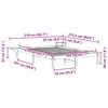 vidaXL Sängram med sidobord Vit 160 x 210 cm Massiv furu