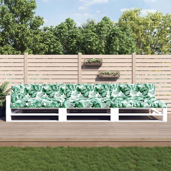 vidaXL Palldynor 7 st bladm&ouml;nster tyg