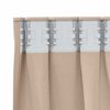 vidaXL M&ouml;rkl&auml;ggningsgardiner med Ringar 2 pcs Taupe 260 x 140 cm