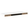 vidaXL Sv&auml;vande v&auml;gghyllor 4 st vit 60x23,5x3,8 cm MDF
