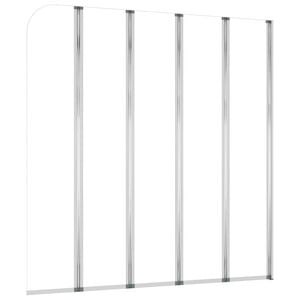 vidaXL Badkarsv&auml;gg 120x140 cm h&auml;rdat glas transparent