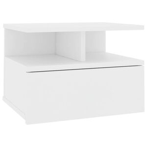 vidaXL Sv&auml;vande s&auml;ngbord vit 40x31x27 cm konstruerat tr&auml;