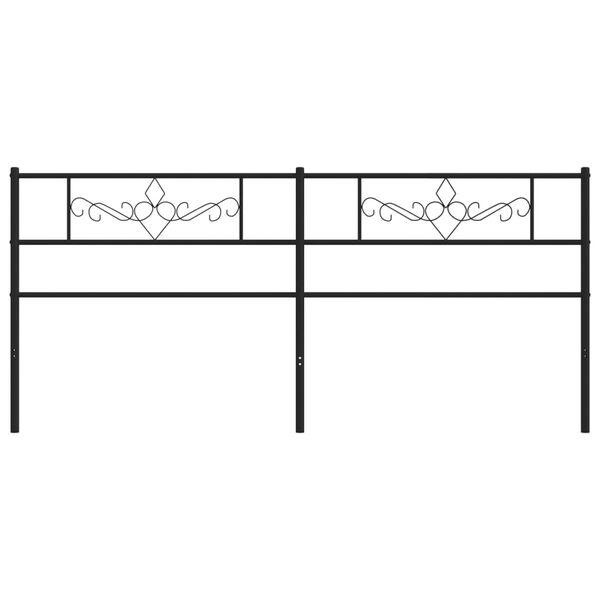 vidaXL Ers&auml;ttningsgavel metall svart 180 cm