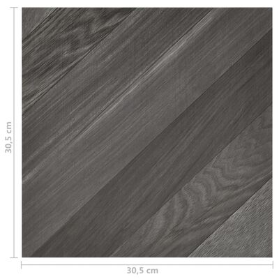 vidaXL Självhäftande golvplankor 55 st PVC 5,11 m² grå ränder