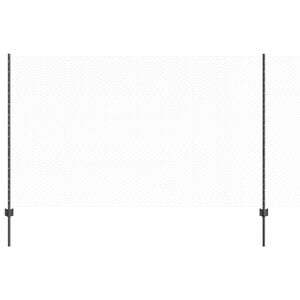 vidaXL Svetsat tr&aring;dst&auml;ngsel 100 x 1,4 m (B x H) PVC-belagda st&aring;l Gr&aring;