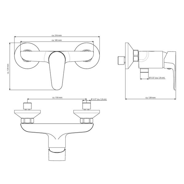 EISL Duschblandare CLAUDIO krom