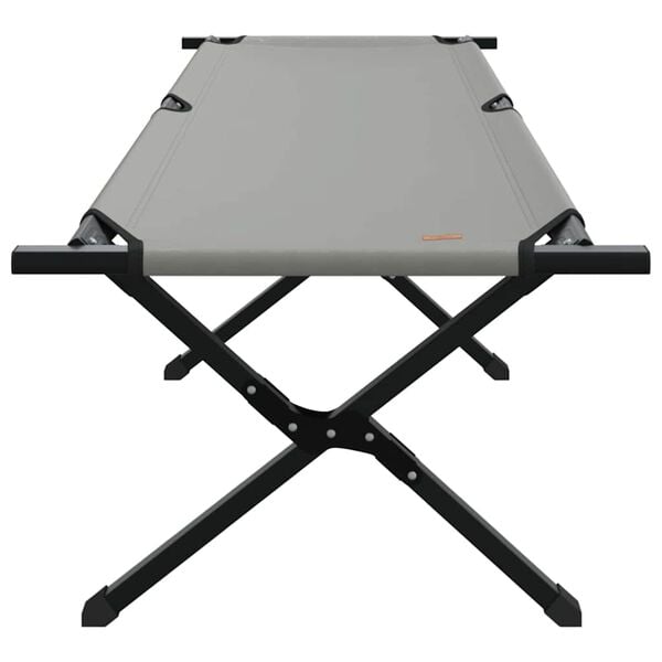 vidaXL Fällbar Camping Säng Grå Oxford tyg