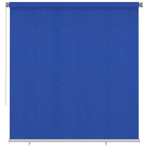 vidaXL Rullgardin utomhus 225 (B) x 230 (H) cm bl&aring; HDPE
