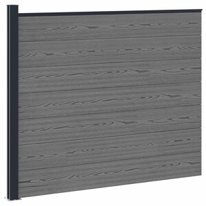 vidaXL St&auml;ngselpanel WPC och aluminium Gr&aring;