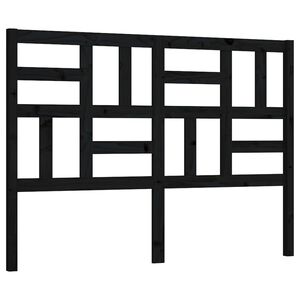 vidaXL S&auml;nggavel svart 126x4x104 cm massiv furu