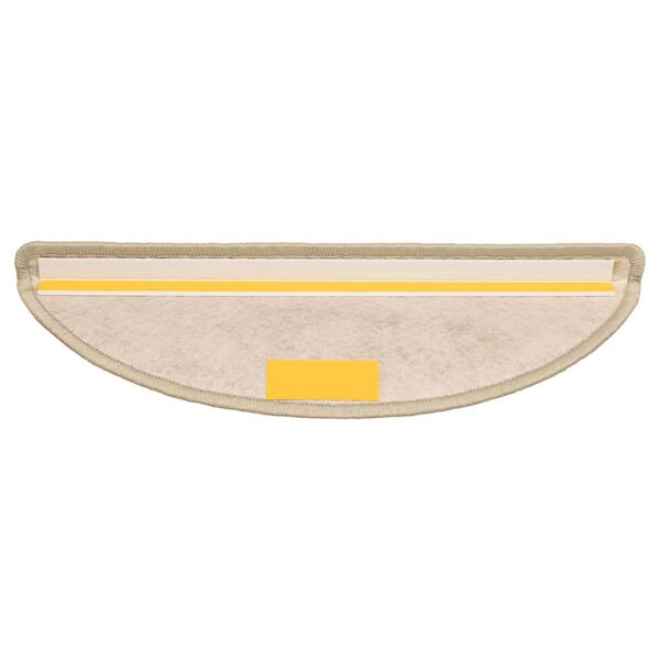 vidaXL Trappmattor sj&auml;lvh&auml;ftande sisal-look 30 st 65x21x4 cm ljusgr&ouml;n