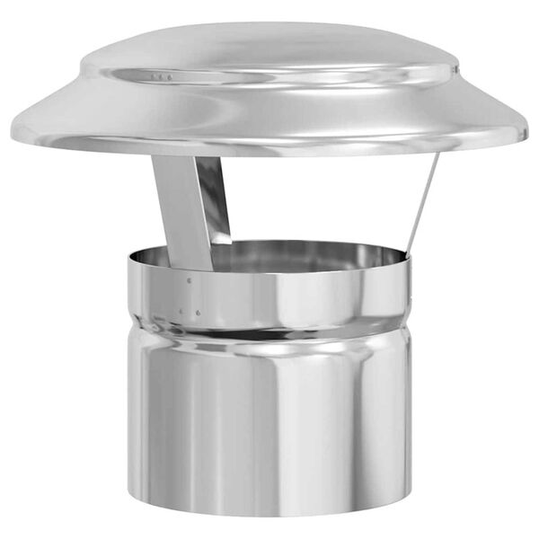 vidaXL Regnskydd skorsten Silver 20 x 20 x 18 cm Rostfritt stål