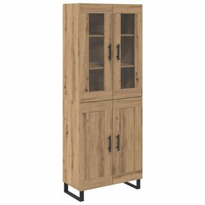 vidaXL Sk&aring;p 2 pcs Artisan Ek Konstruerat tr&auml;