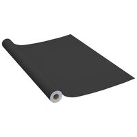 vidaXL Dekorplast svart 500x90 cm PVC