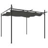vidaXL Pergola med inf&auml;llbart tak antracit 295x292x230 cm