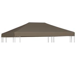 vidaXL Paviljongtak 310 g/m&sup2; 3x3 m taupe