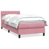 vidaXL Rams&auml;ng med madrass rosa 80x210 cm sammet
