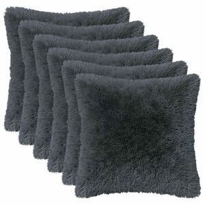 vidaXL Kudde med kudde HEERLEN 12 st Antracit PV Fleece