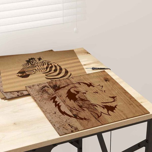 vidaXL Dekorpaneler 50 pcs Gammalt tr&auml; 30 x 30 x 0.27 cm