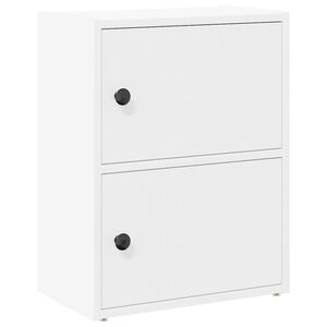 vidaXL Bokhylla vit 40x24x52 cm konstruerat tr&auml;