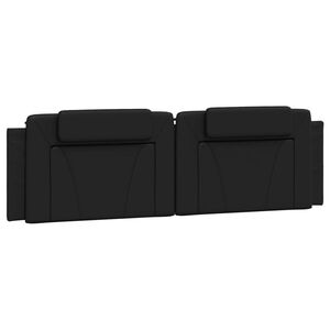 vidaXL Dyna till huvudgavel Viana svart 183 cm konstl&auml;der