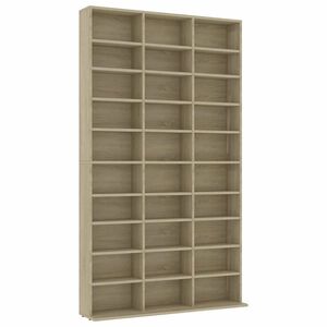 vidaXL CD-hylla sonoma-ek 102x23x177,5 cm konstruerat tr&auml;