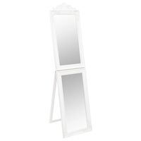 vidaXL Fristående spegel vit 40x160 cm
